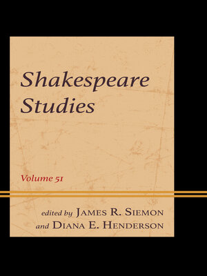 cover image of Shakespeare Studies